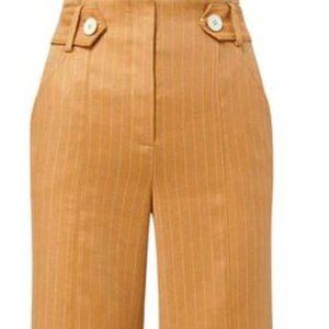 VERONICA BEARD SUNNY PANT CAMEL PINSTRIPE